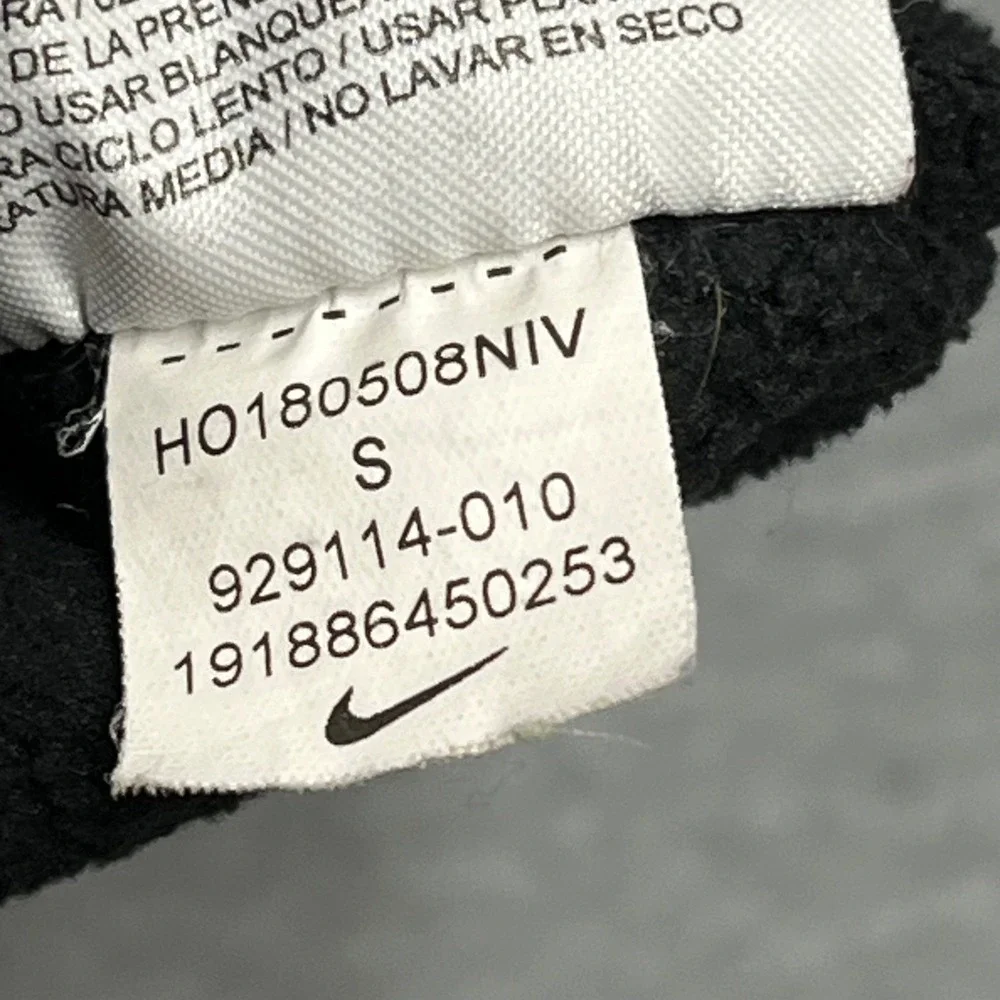 Nike NSW Core Winter Polar Fleece Hoodie Mens S Black 929114-010 20x27 EUC
